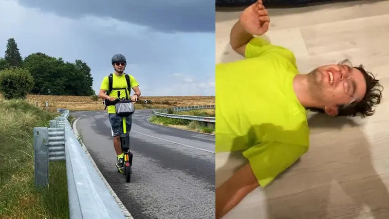 L'idea dello youtuber: da Milano a Roma in moto? No in monopattino! [VIDEO VIRALE]