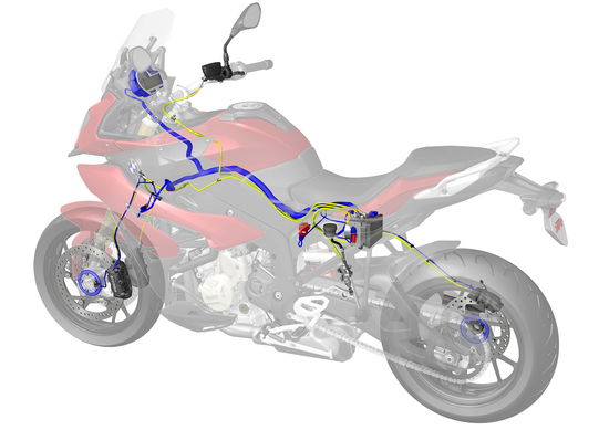 La gestione elettronica della S1000XR integra tutti gli aspetti