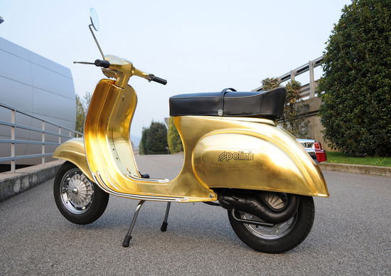 Vespa Polini Gold da 23 carati a EICMA 2014