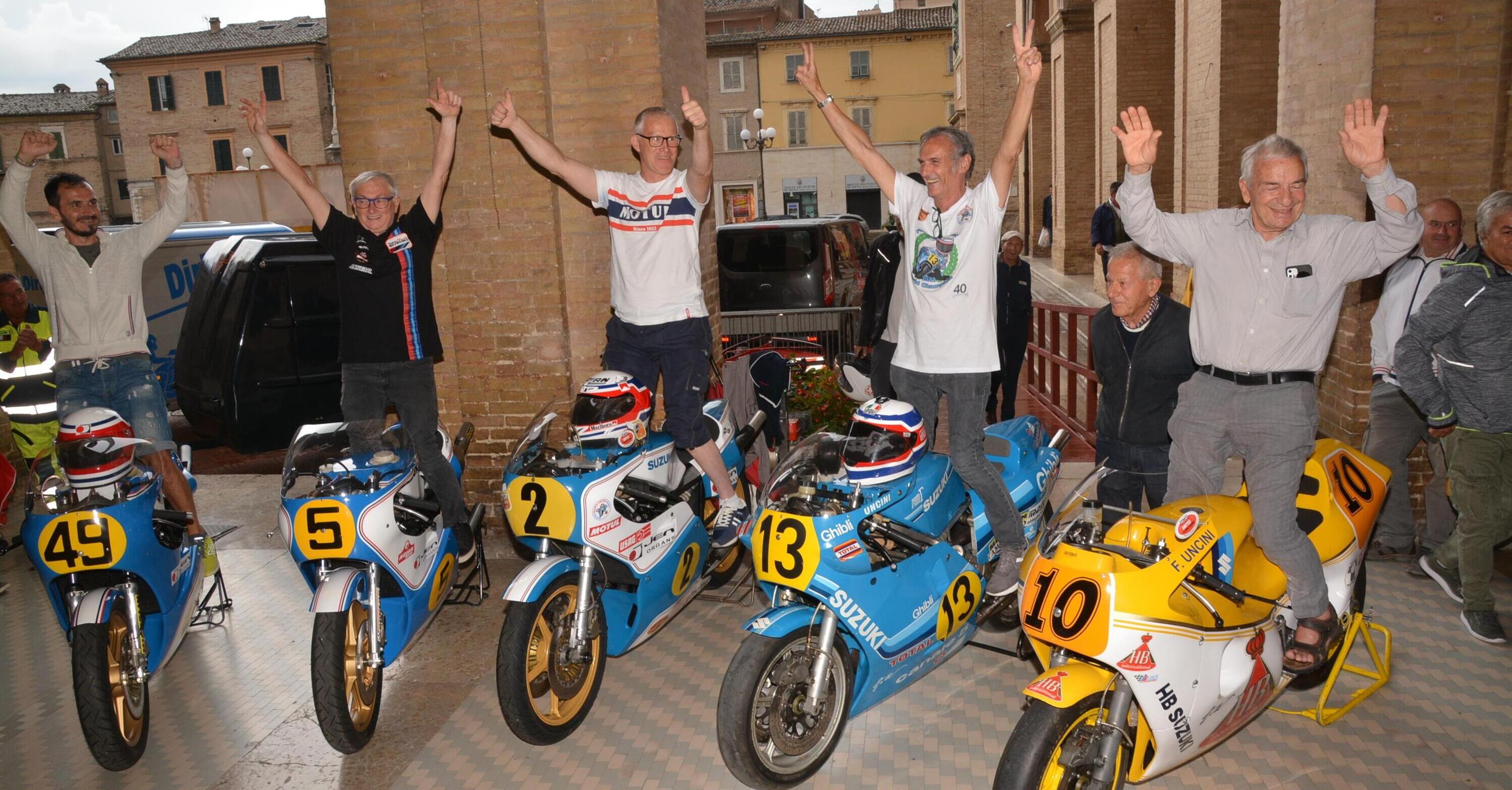 Franco Uncini festeggiato nella sua Recanati News Moto.it