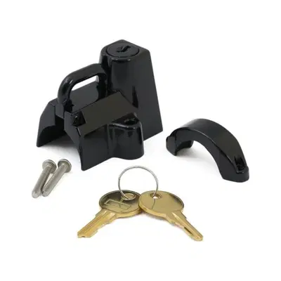 Lucchetto casco nero per tubi telaio o manubrio co 