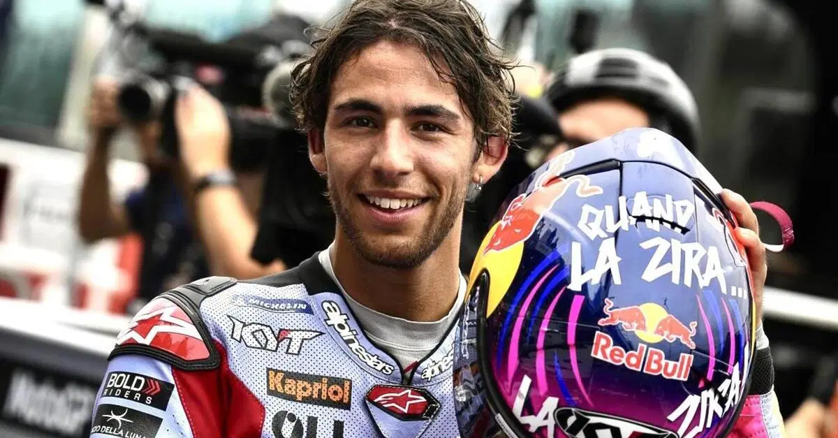 MotoGP 2022. GP di San Marino a Misano. Enea Bastianini in pista con la livrea dedicata a Fausto Gresini: "Incredibile"