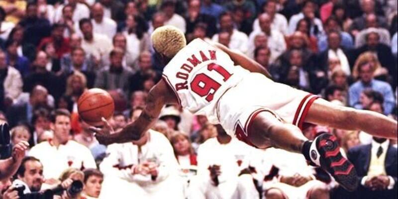 Una foto iconica di Dennis Rodman