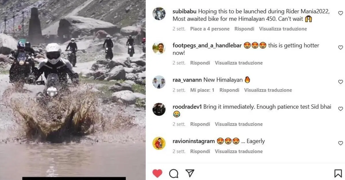 Siddhartha Lal, CEO e biker: &egrave; lui su IG in sella alla futura nuova Himalayan?