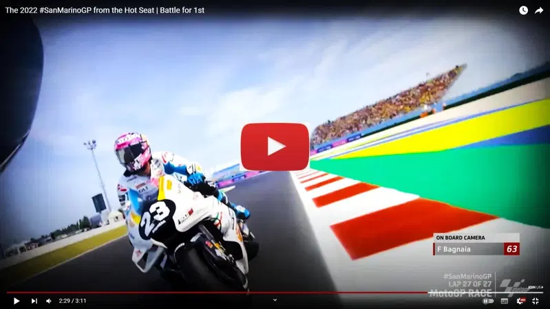 MotoGP 2022. Il quasi (?) contatto Enea Bastianini - Pecco Bagnaia e gli altri sorpassi visti dall'on board delle moto! [VIDEO VIRALE]