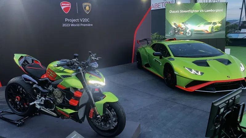 Ducati V4 Streetfighter Lamborghini, la sportiva nata&hellip; in aeroporto! [VIDEO]