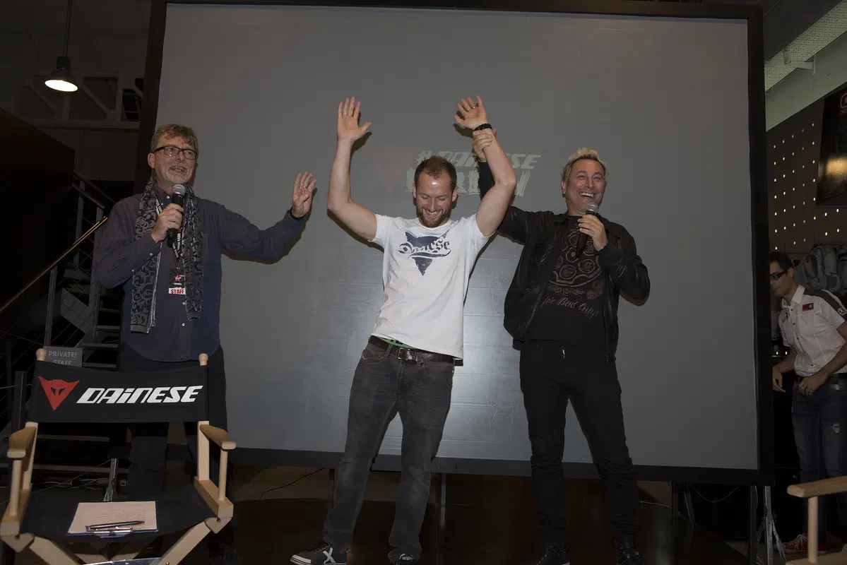 Dainese night: gamma D-air 2015, piloti SBK e Valentino Rossi’s leather suit (8)