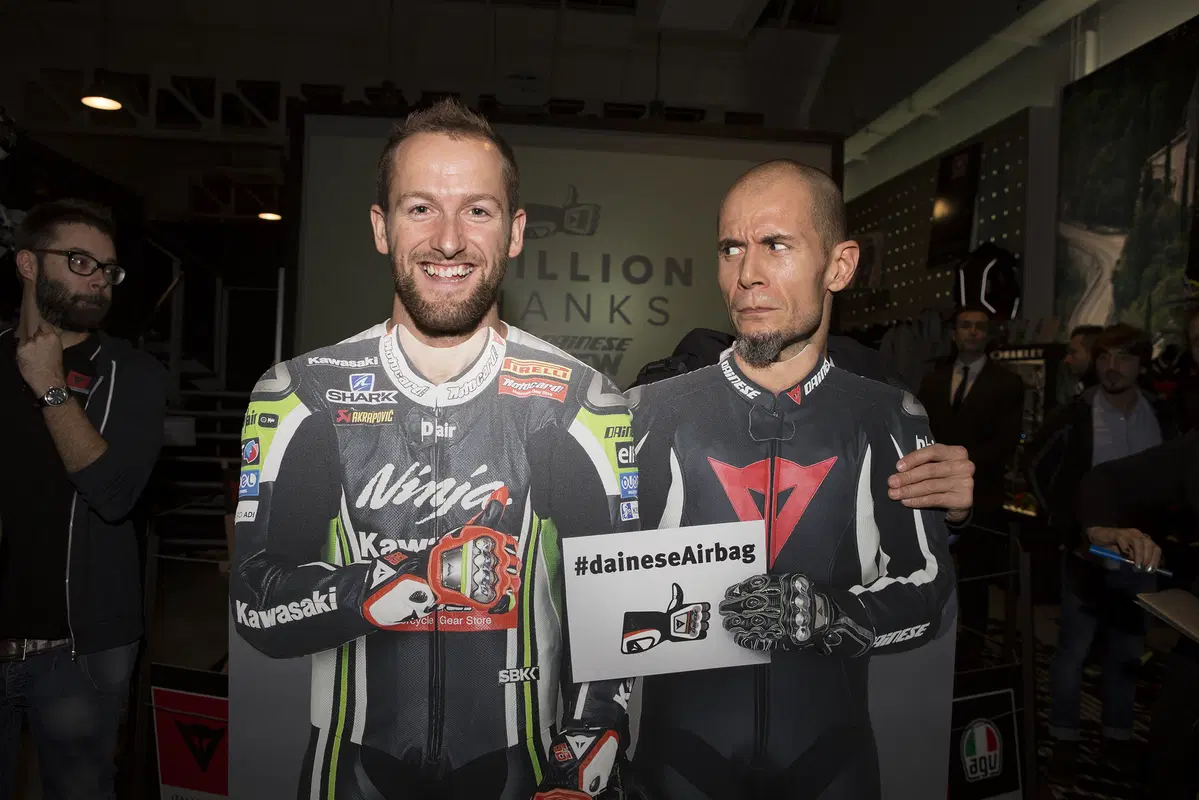 Dainese night: gamma D-air 2015, piloti SBK e Valentino Rossi’s leather suit (12)