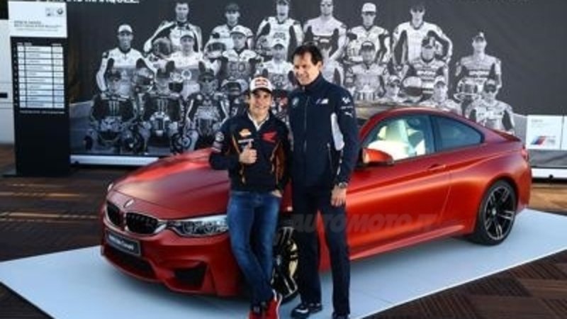 Una BMW M4 per Marc Marquez: &egrave; stato il migliore in qualifica 