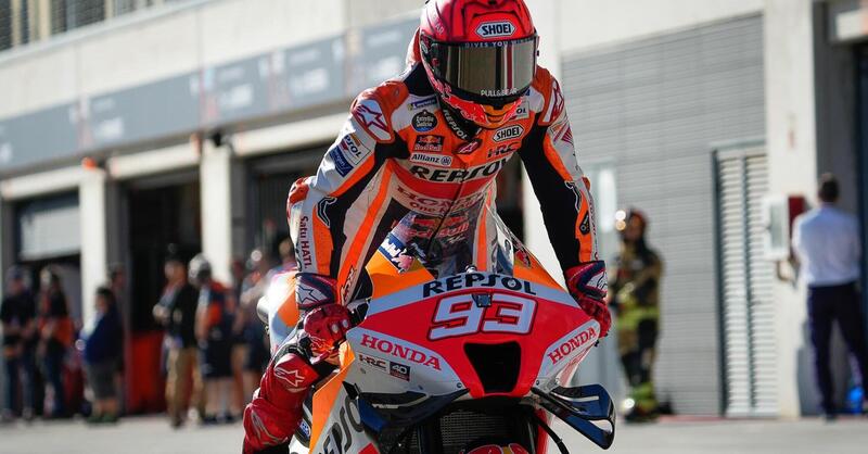 MotoGP 2022. GP di Aragon. Nel warm up si rivede Marc Marquez, quinto