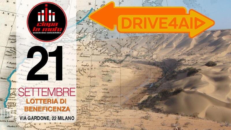 Drive 4Aid, la voglia di aiutare gli altri: il 21 settembre da Ciapa La Moto