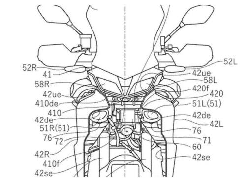 Yamaha Tracer 9 GT con il Radar. Ora spunta anche il brevetto (4)