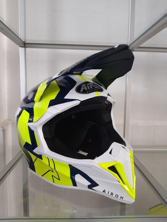 CASCO AIROH WRAAP RAZE BLUE GLOSS