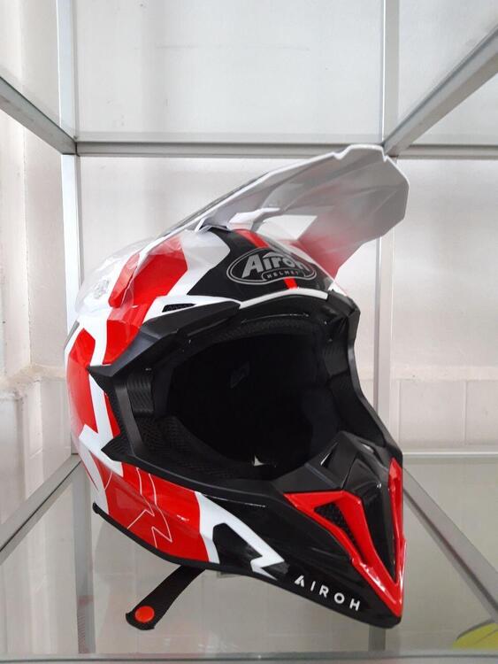 CASCO AIROH WRAAP RAZE RED GLOSS