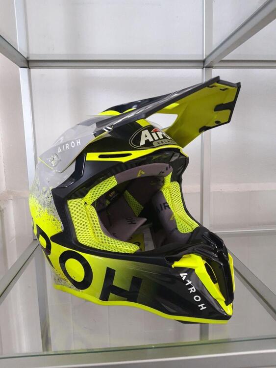 CASCO AIROH TWIST YELLOW GLOSS