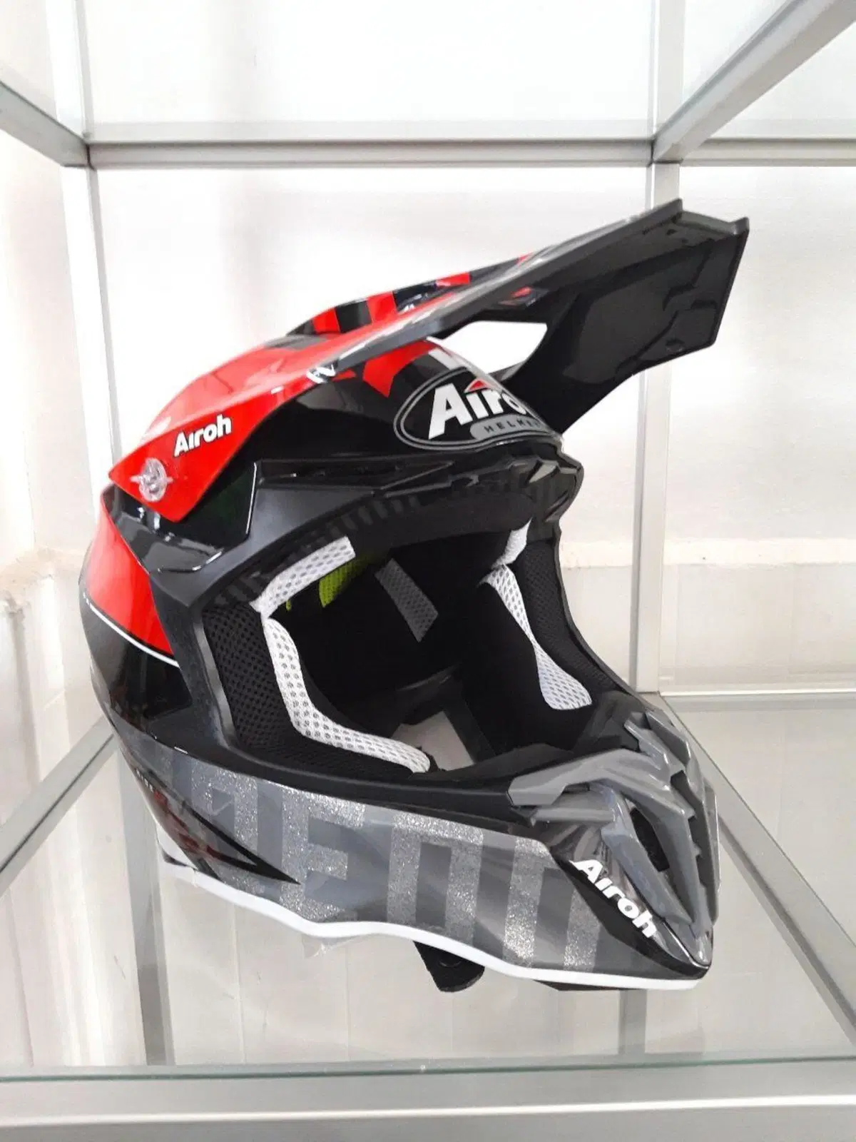 CASCO AIROH TWIST TECH RED GLOSS
