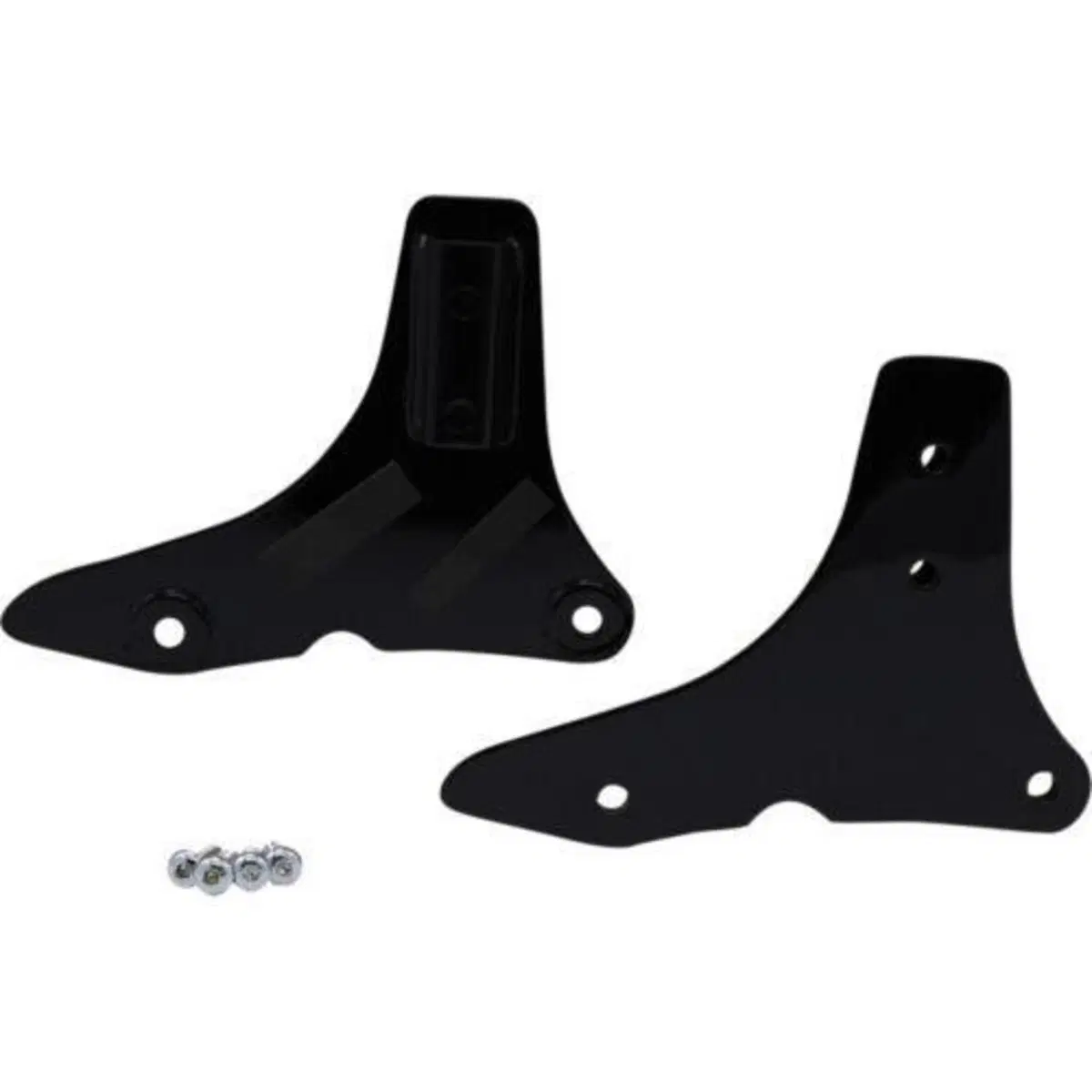 Piastre nere per schienalino Sissy Bar fisso per T Drag Specialties