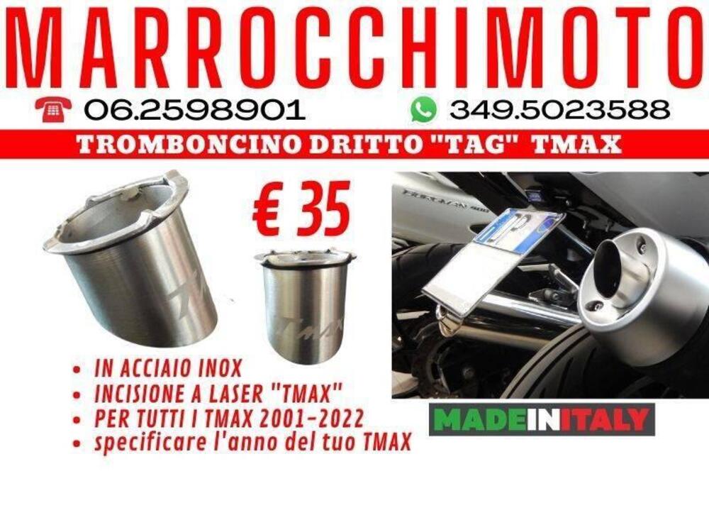 Tromboncino Acciaio INOX con Logo TMAX 500/530/560 TPF (2)