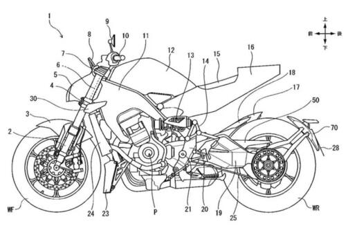 Honda al lavoro su una CB1000R (forse Hornet 1000) completamente nuova? (3)