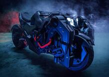 Batcycle, la moto di Gotham Knights creata da Lazareth, presentata a Parigi