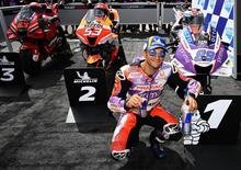 MotoGP 2022. GP d'Australia. Pole position di Jorge Martin, secondo Marc Marquez, poi i tre in lotta per il titolo