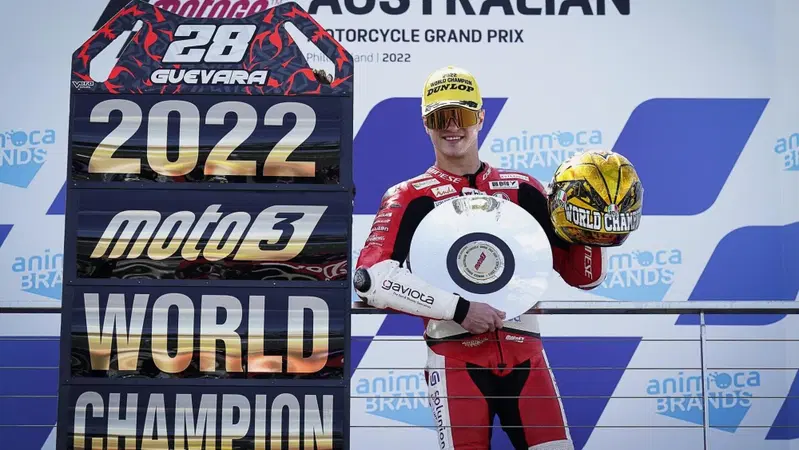 MotoGP 2022. GP d'Australia. In Moto3 Izan Guevara vince gara e titolo!
