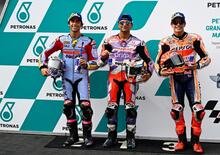 MotoGP 2022. GP della Malesia. Jorge Martin, pole stratosferica. Pecco Bagnaia, Fabio Quartararo, Aleix Espargaro a terra