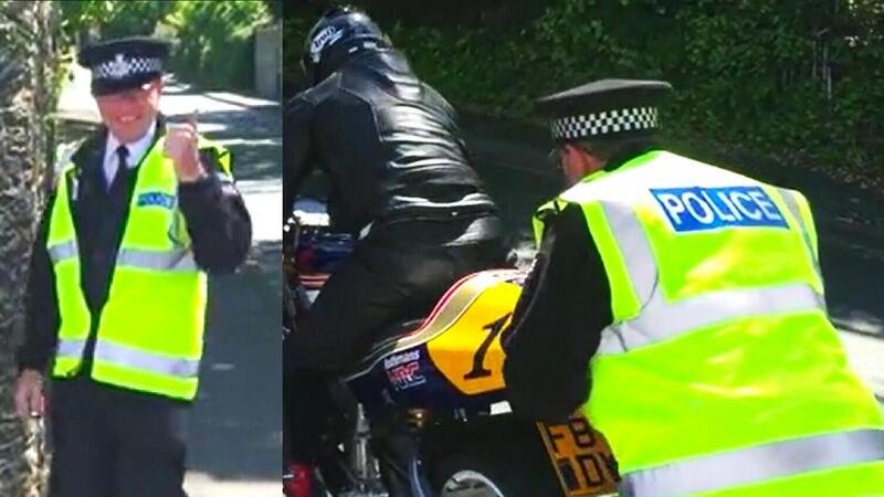Sull&#039;isola di Man succede di tutto, anche che un poliziotto faccia questo! [VIDEO VIRALE]