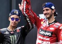 MotoGP 2022. GP di Valencia. L'antivigilia (opposta) di Pecco Bagnaia e Fabio Quartararo
