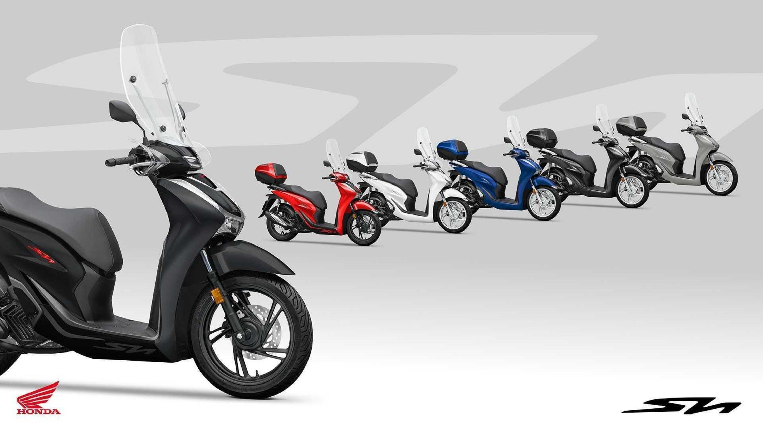 Honda e le nuove colorazioni 2023 per SH, PCX, Vision e CB125R