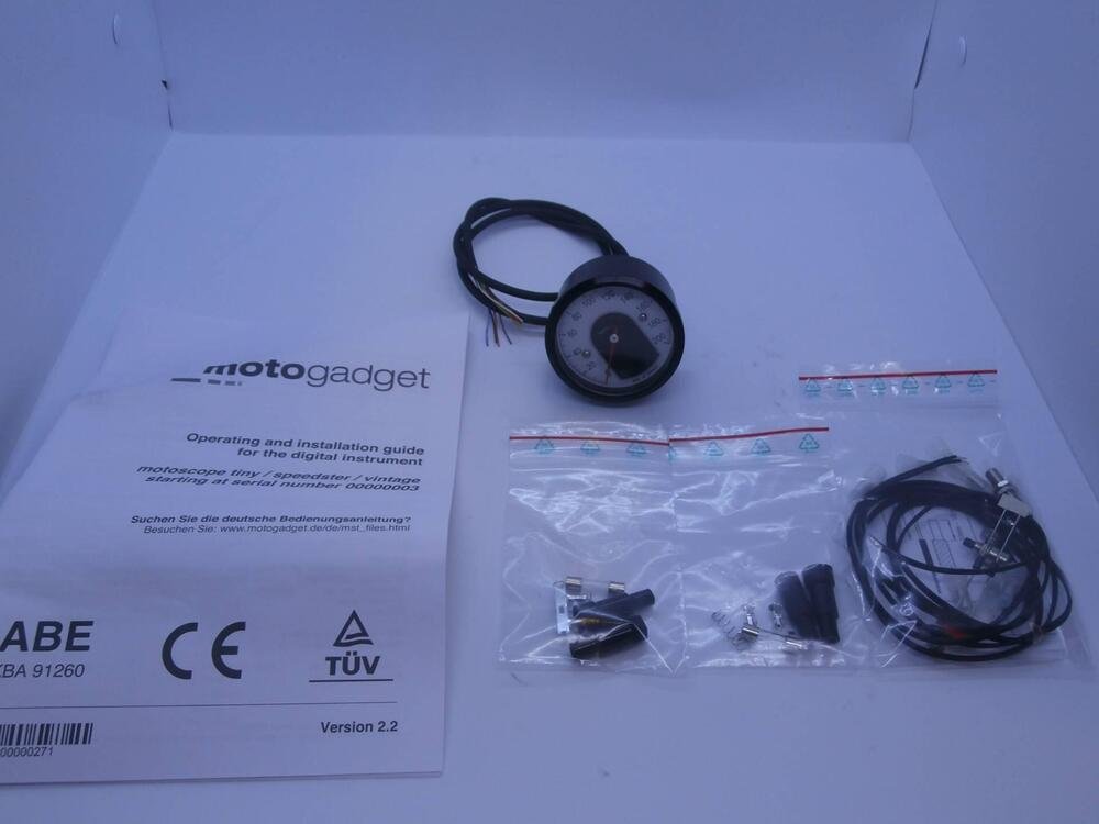 Contachilometri Motogadget Motoscope Tiny nero (2)