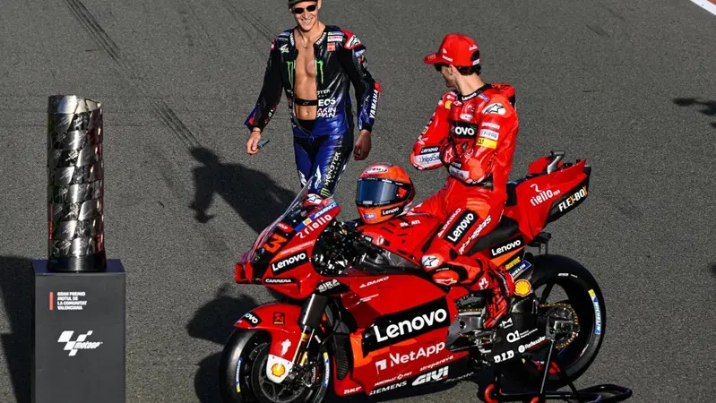 MotoGP 2022. GP di Valencia. Il testa a testa Pecco Bagnaia-Fabio Quartararo, dal Qatar fino a Valencia [GALLERY]