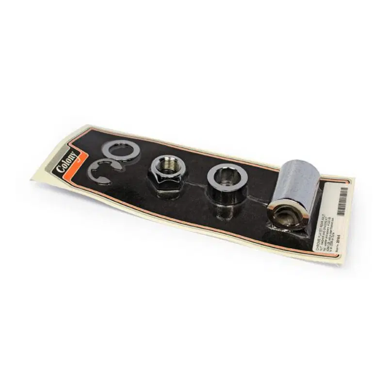 Kit distanziali ruota posteriore cromati e dado se 