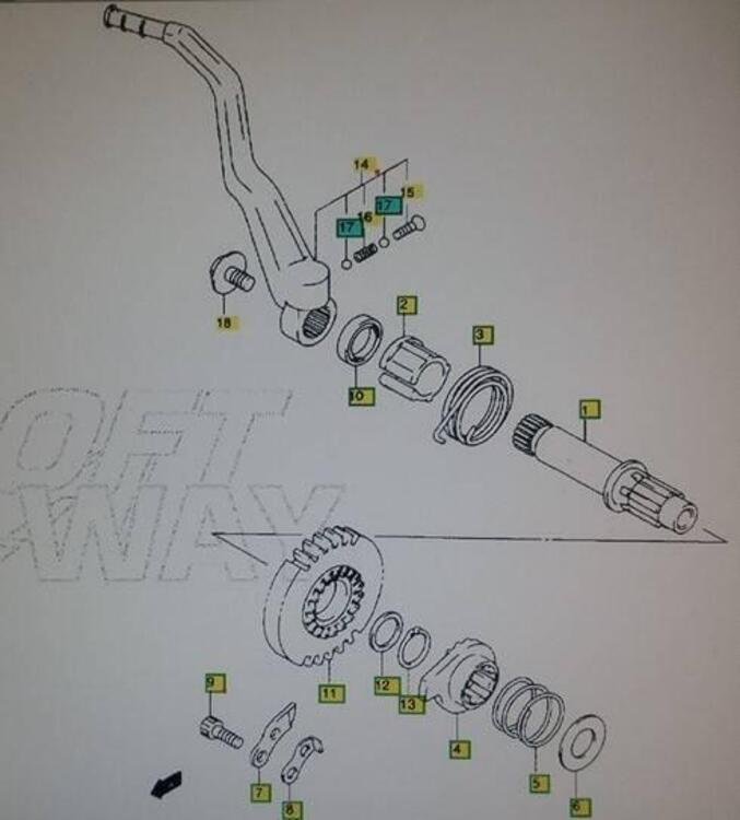 Kit avviamento pedale DR400 Suzuki (4)