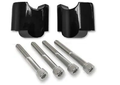 Prolunghe riser alte 2" nere per Sportster Forty E La Choppers