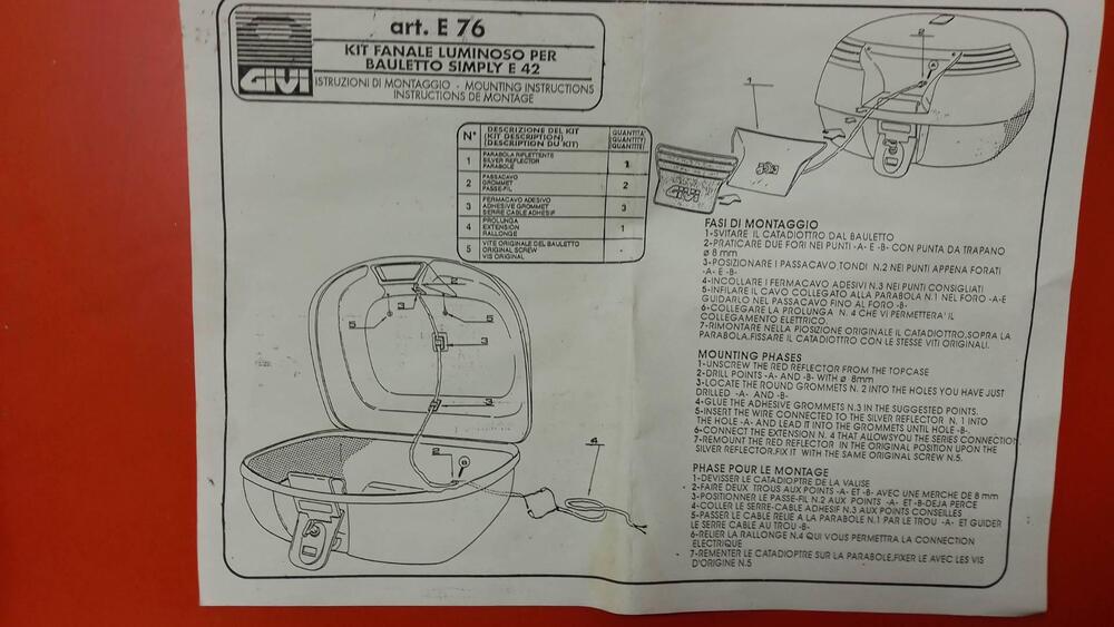 Givi kit luci per baule E42 o E29 (2)