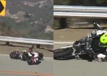 Non importa se hai la Ducati Monster o la Suzuki SV650: se quella curva la fai male, cadi! [VIDEO VIRALE]