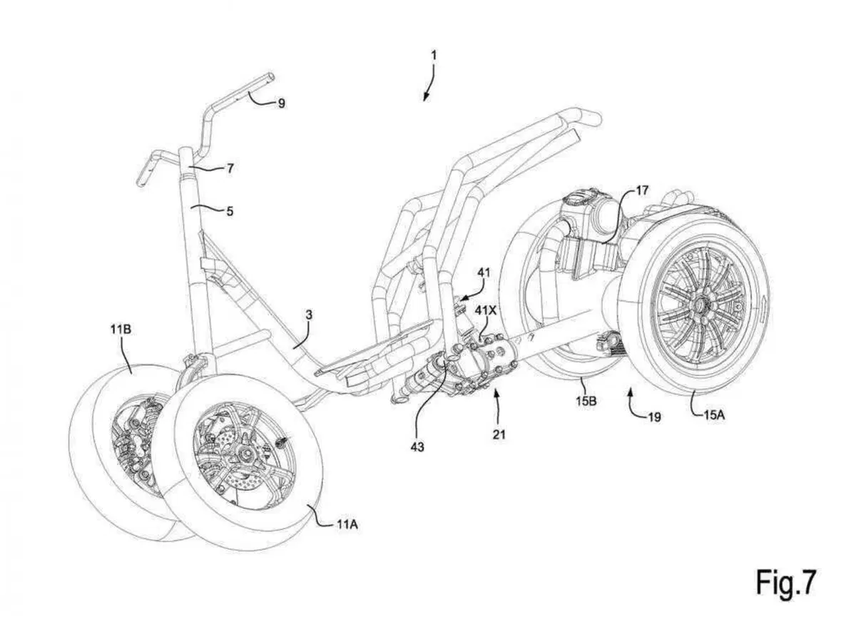 Piaggio brevetta il multiruota che si inclina a metà (4)