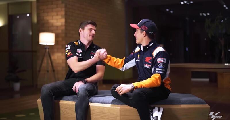 MotoGP 2022. Metti una sera a cena Max Verstappen e Marc Marquez, ecco cosa si sono detti [VIDEO]