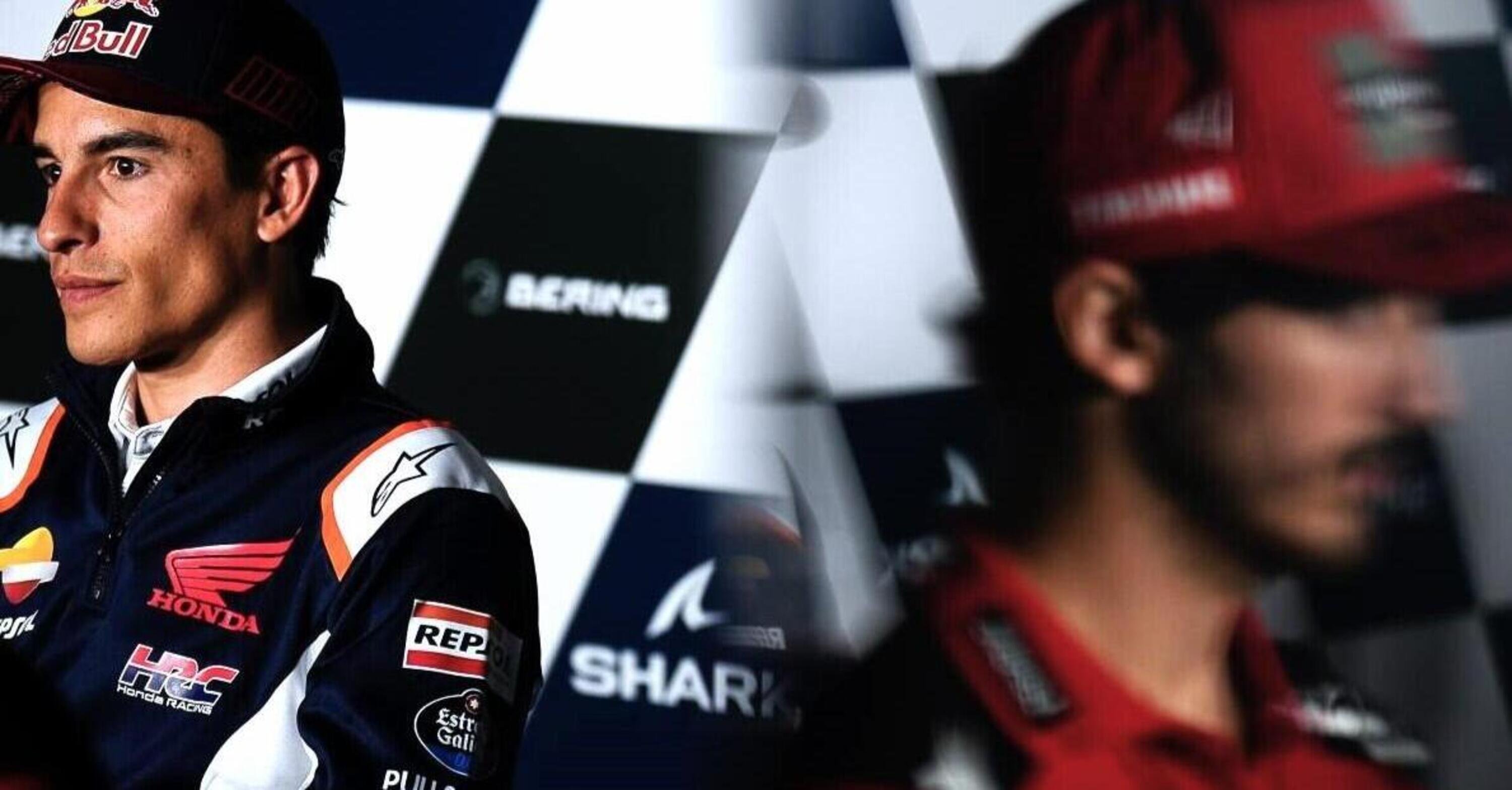 MotoGP 2022. Pecco Bagnaia risponde a Marc Marquez: &quot;Ha iniziato a fare i suoi giochetti psicologici&quot;