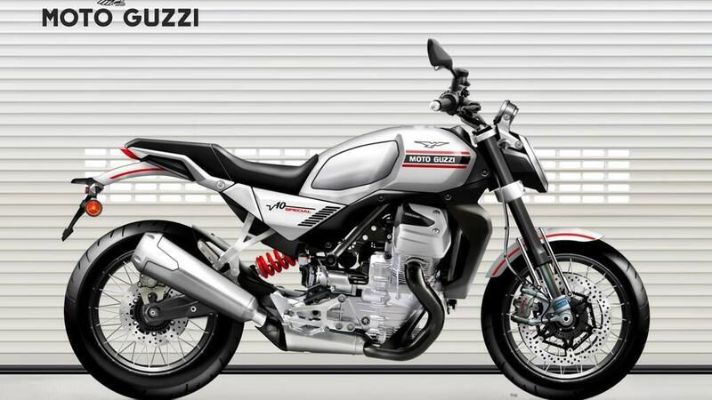 Naked e polivalente: la Moto Guzzi V10 Concept immaginata da Oberdan Bezzi