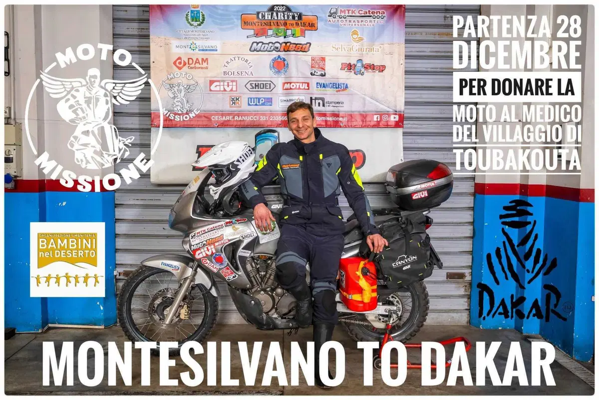 Moto Missione: dall'Abruzzo a Dakar in moto, per beneficenza
