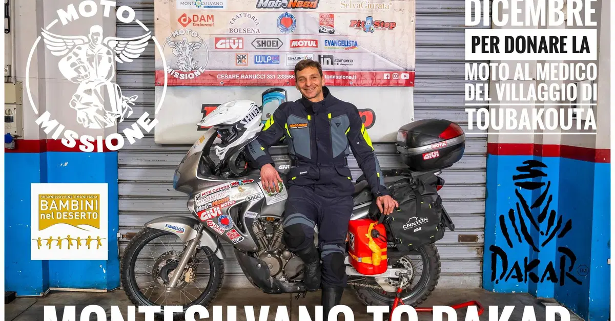 Moto Missione: dall'Abruzzo a Dakar in moto, per beneficenza