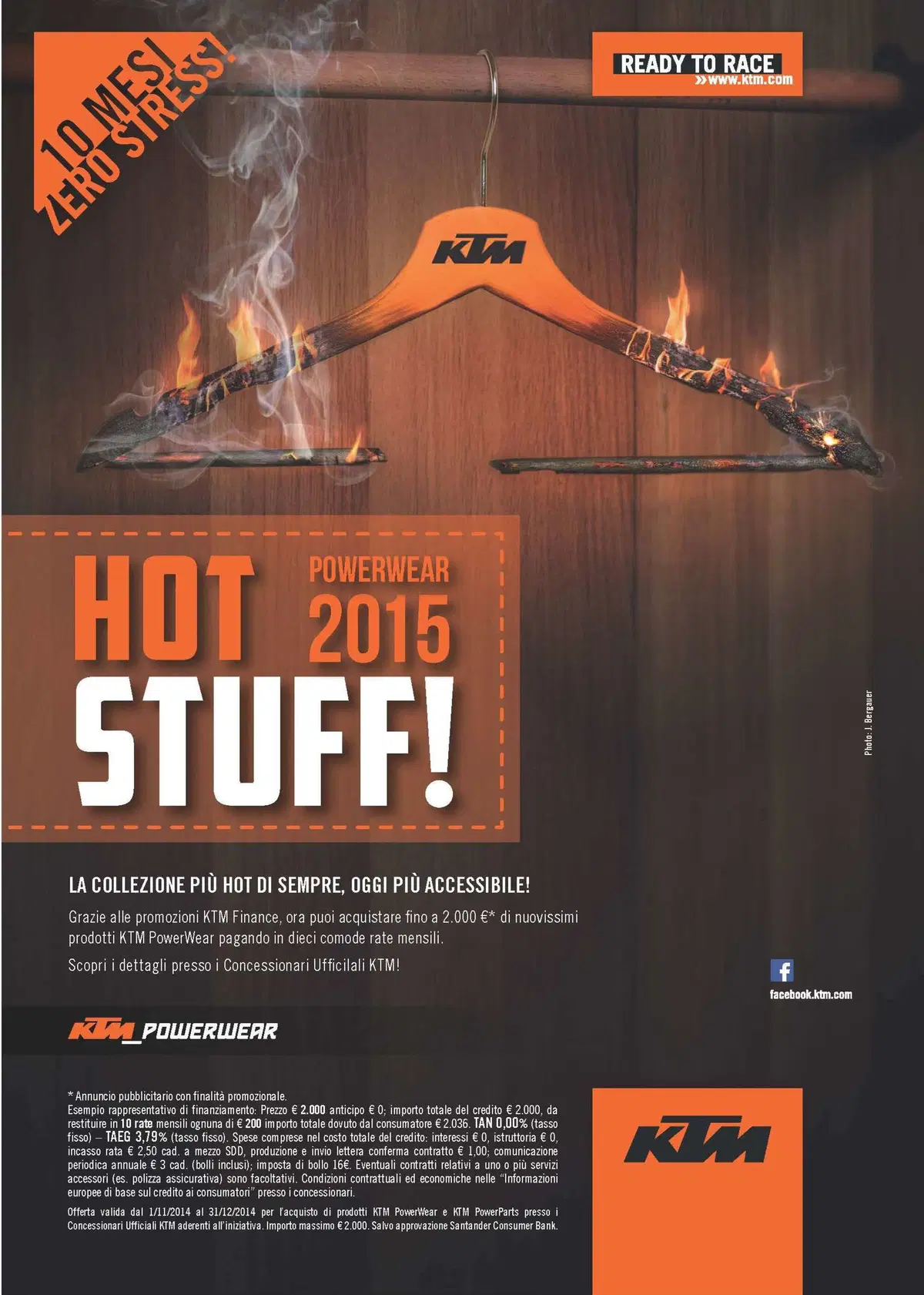 KTM PowerWear e PowerParts: promozione 10 mesi, zero stress