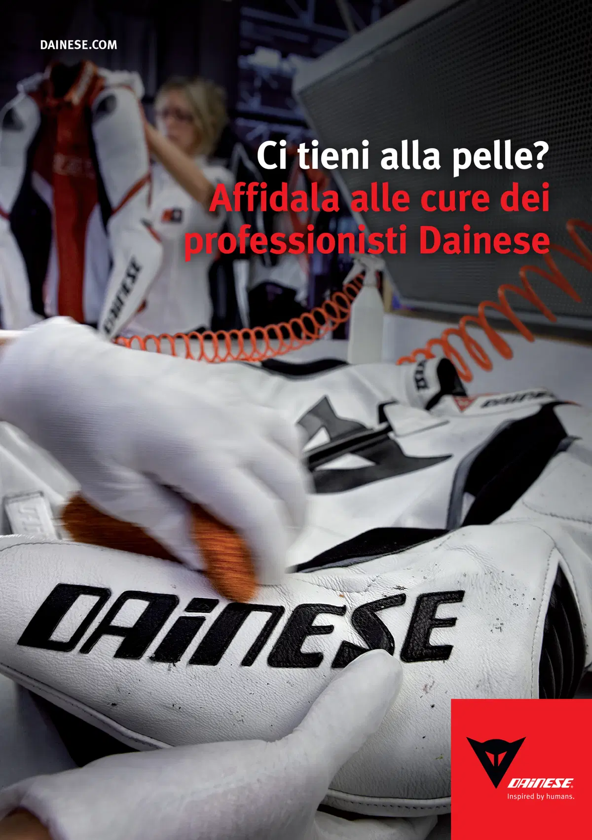 Torna la campagna: "Ci tieni alla pelle? Affidala alle cure dei professionisti Dainese"