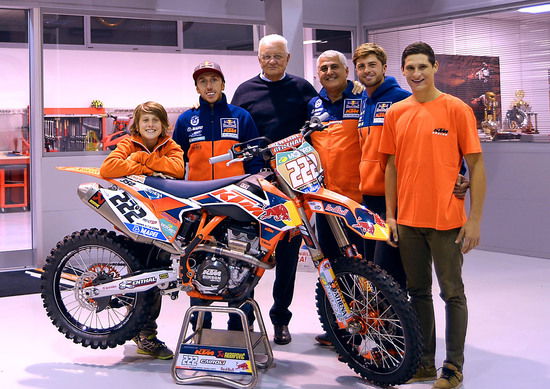 Junior Team KTM, Paolo Sesti incontra De Carli e Cairoli