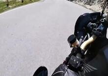 Un highside stradale su Honda CB1000R visto dal casco del motociclista [VIDEO VIRALE]