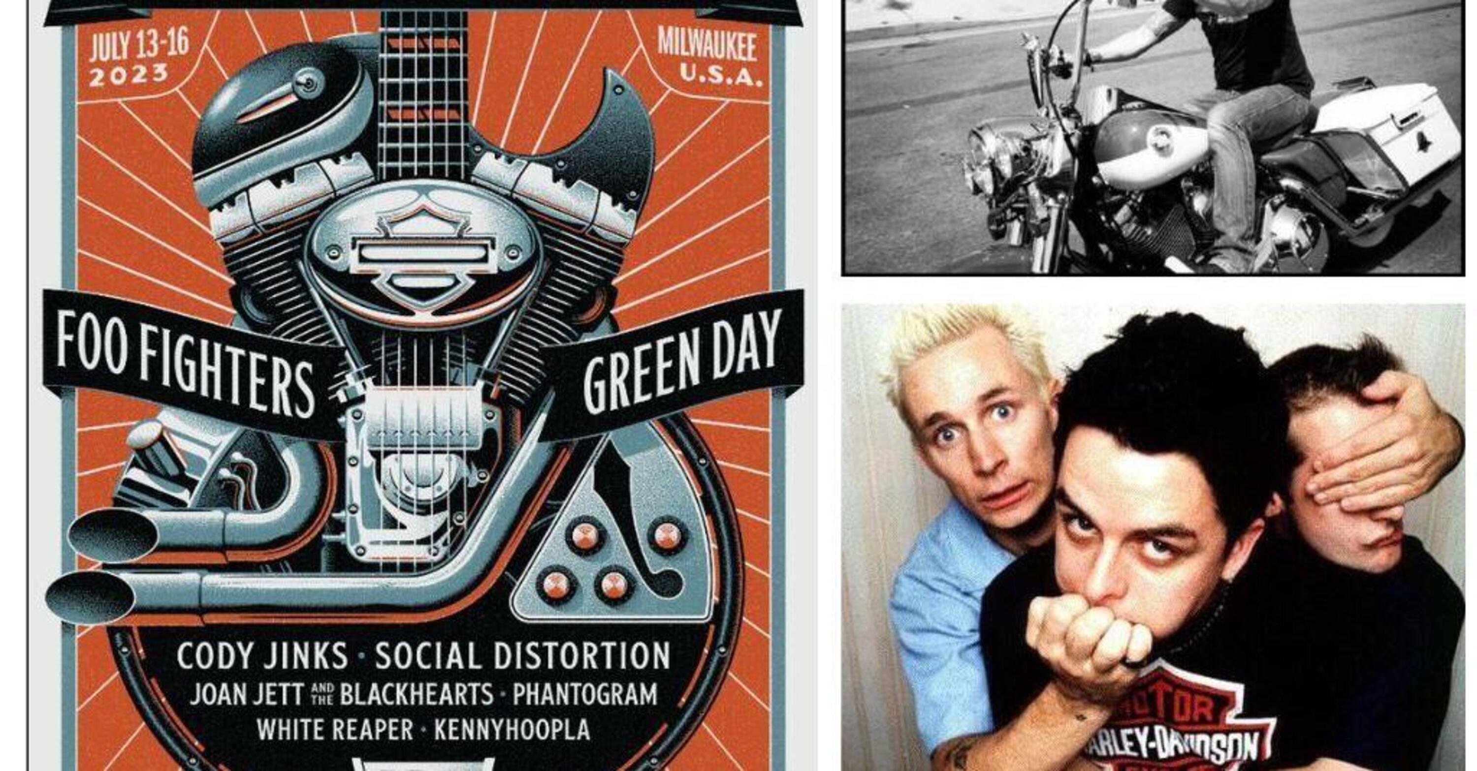 Foo Fighters e Green Day al 120&deg; di Harley-Davidson. Ecco i dettagli di un evento imperdibile