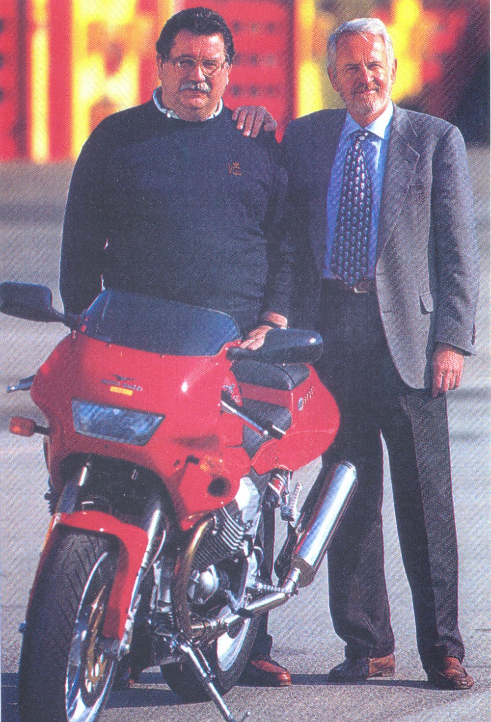 Angelo Ferrari, a sinistra, con Arnolfo Sacchi