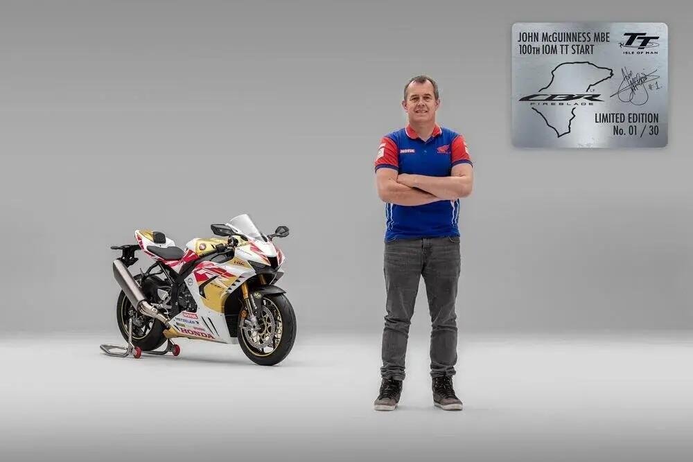 Mc Guinness and the limited version of the Honda CBR1000RR-R Fireblade